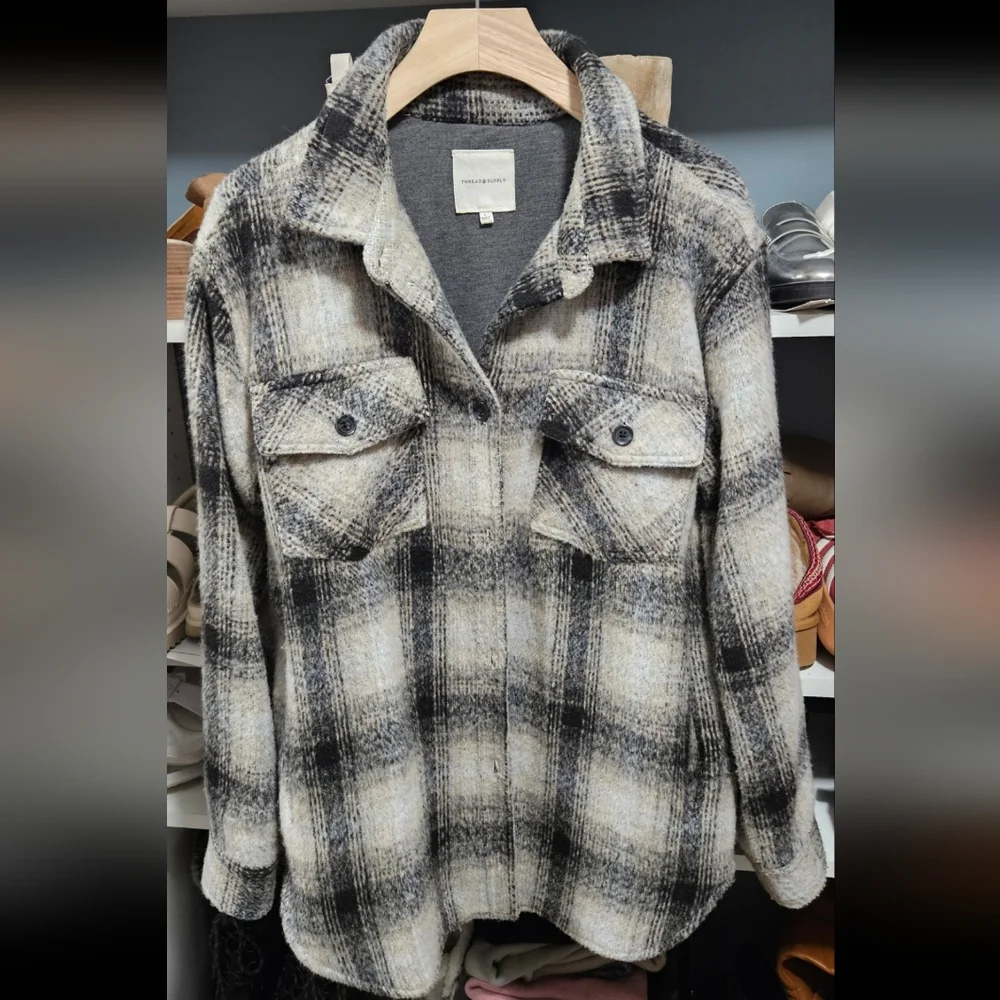 Plaid Shacket - Picture 1 of 2